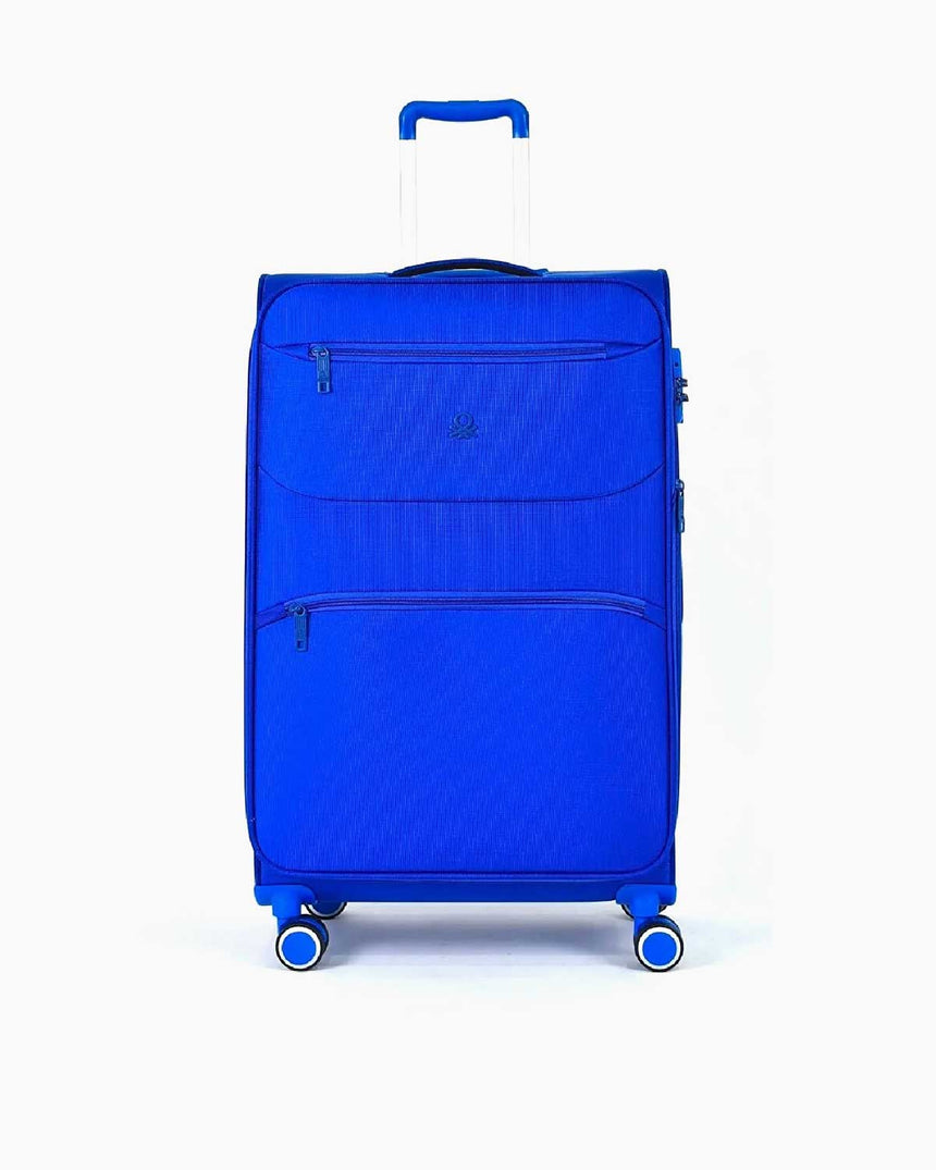 Benetton Logo Detaylı Orta Boy Kumaş Valiz