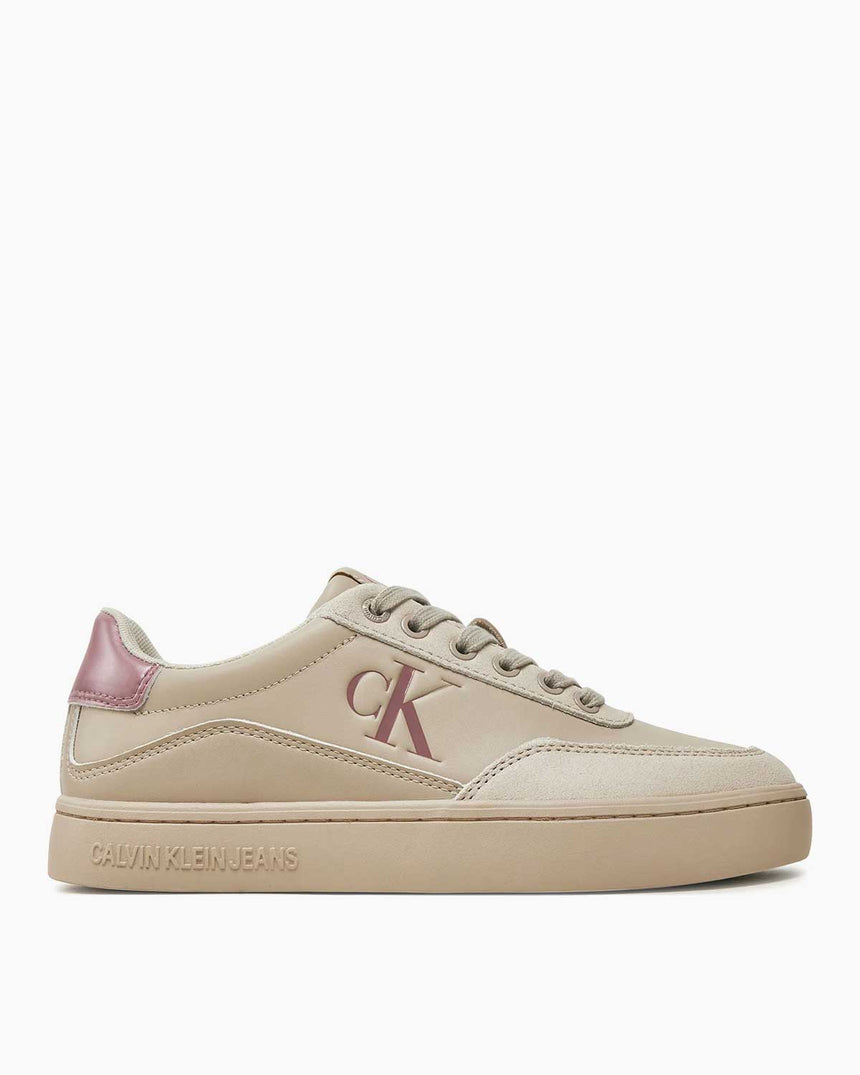 Calvin Klein Jeans Classic Cupsole Low Top Sneakers Eggshell/Dusty Rose