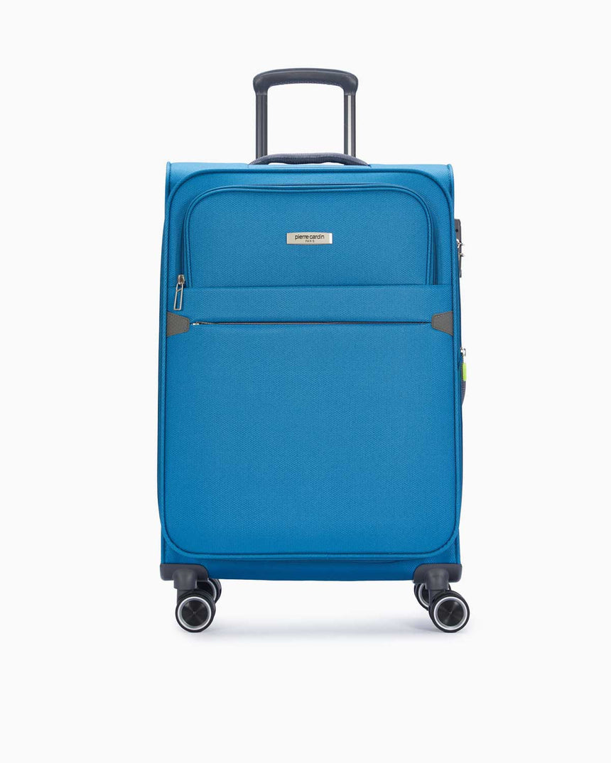 Pierre Cardin Orta Boy Kumaş Valiz Mavi