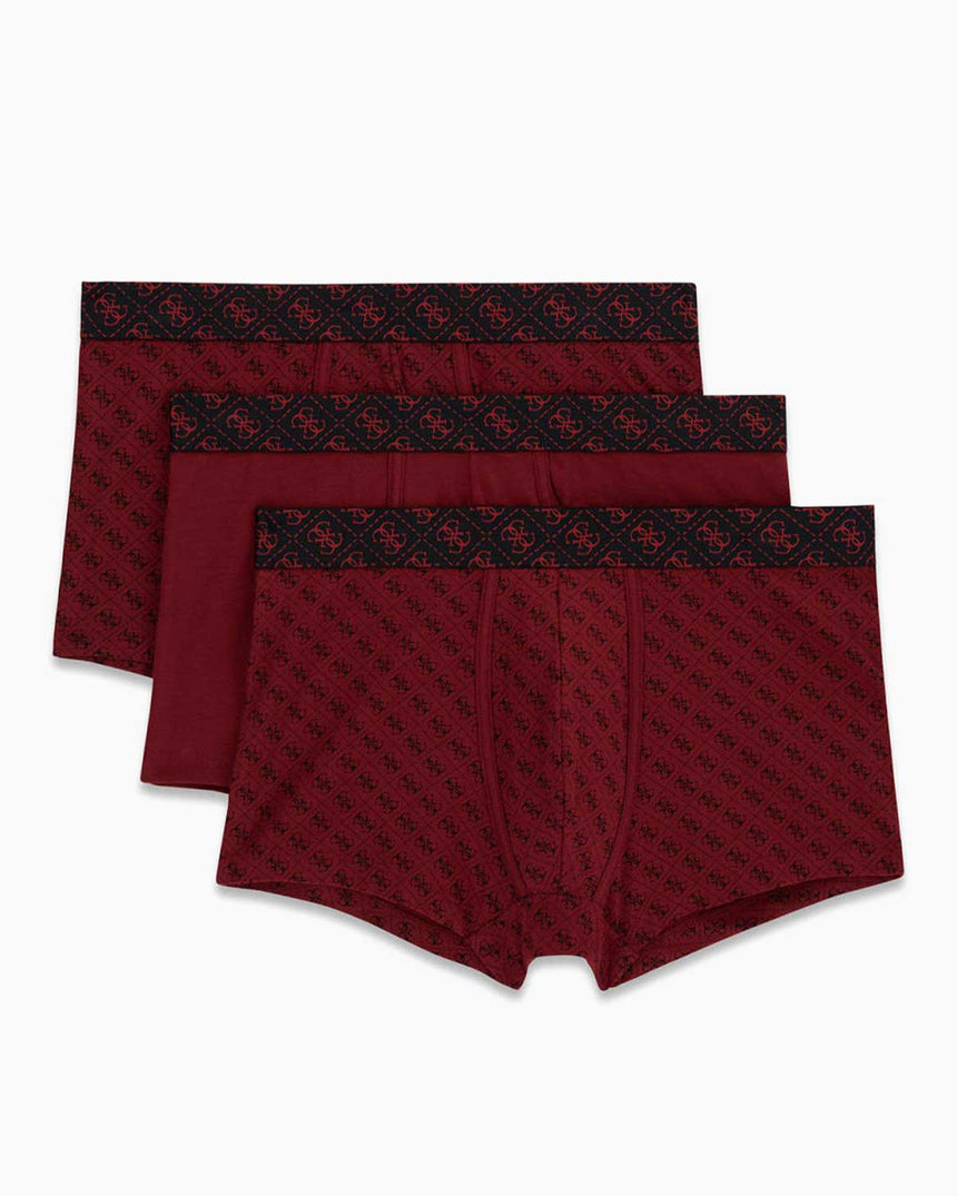 Guess Access Erkek 3lü Boxer Paketi 4G RED PRINT