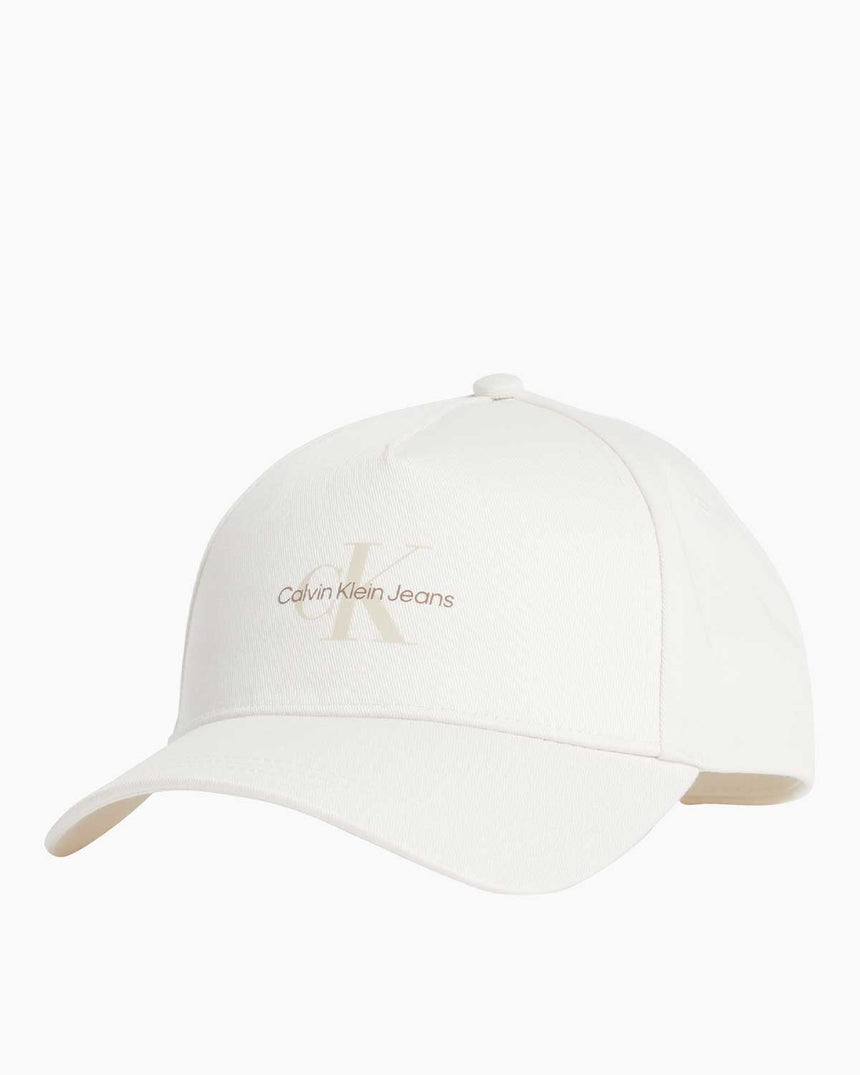 Calvin Klein Mono Logo Print Şapka Tofu