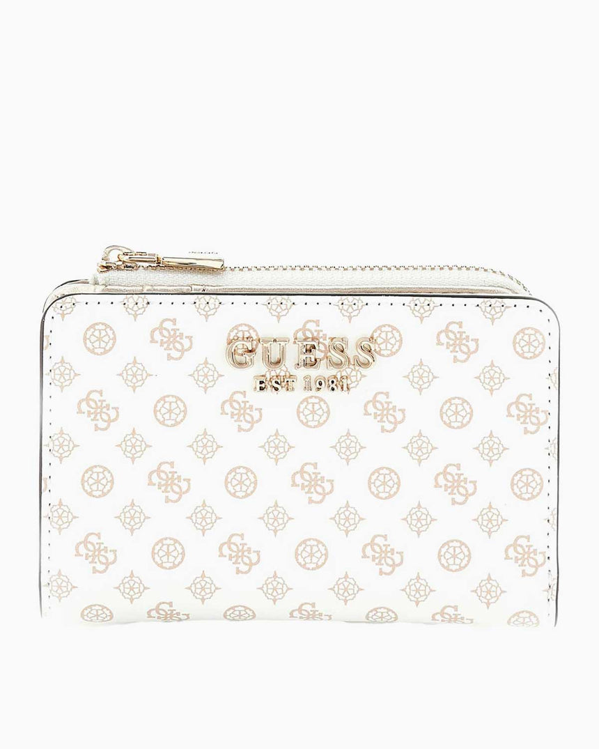 Guess Arlena Monogram Logolu Cüzdan White Logo