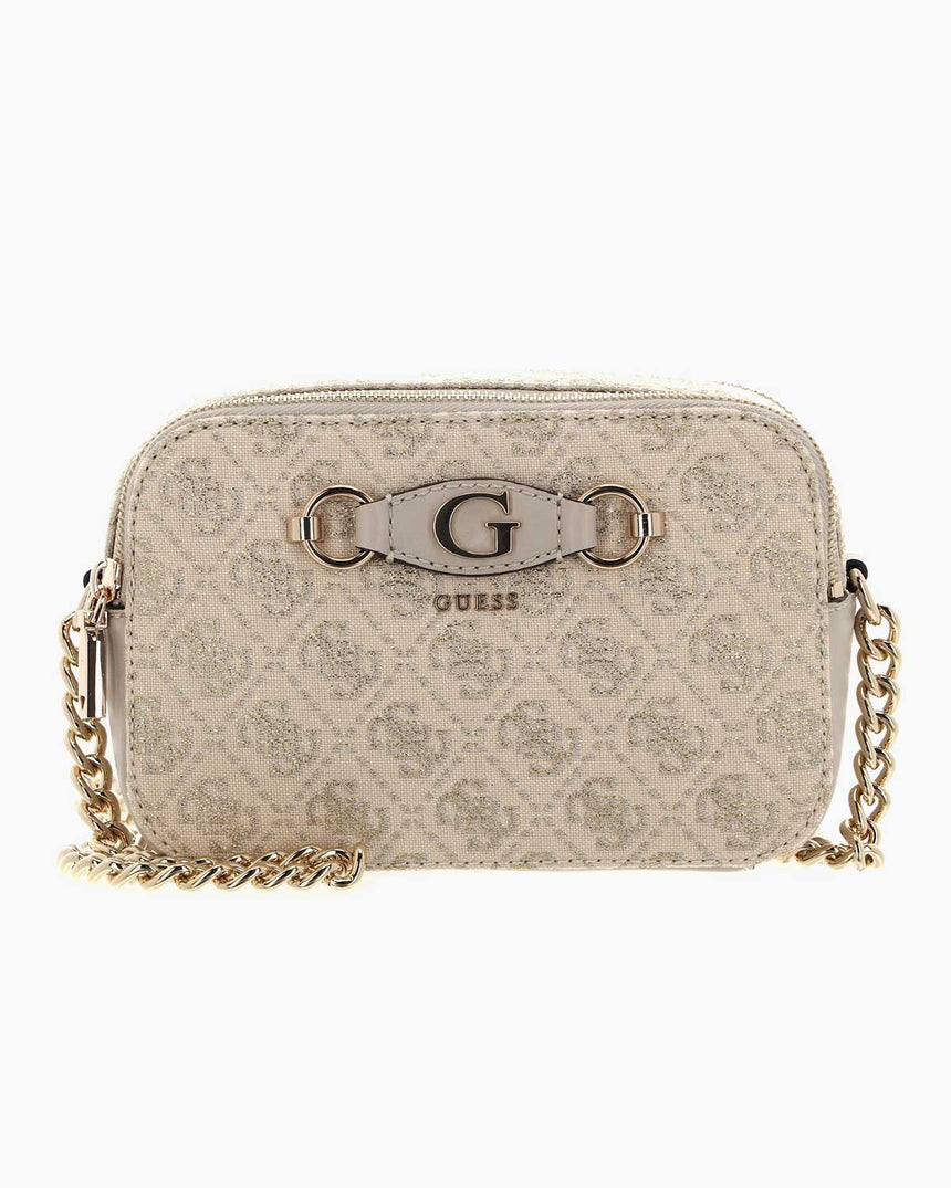 Guess Monogram Desenli Çapraz Askılı Çanta Dove Logo