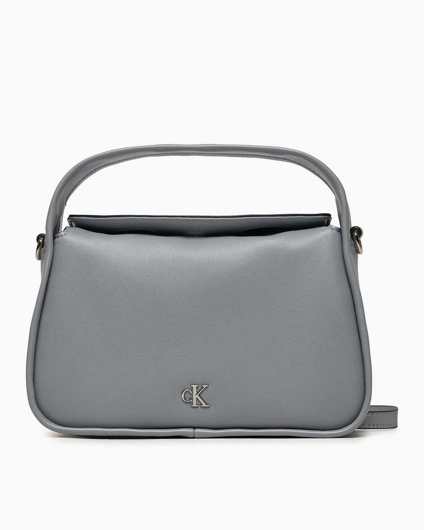 Calvin Klein Metal Mono Mini Logolu El Çantası Quarry