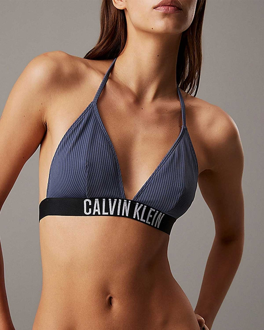 Calvin Klein Triangle Swim Tops Bikini Üstü Grisaille
