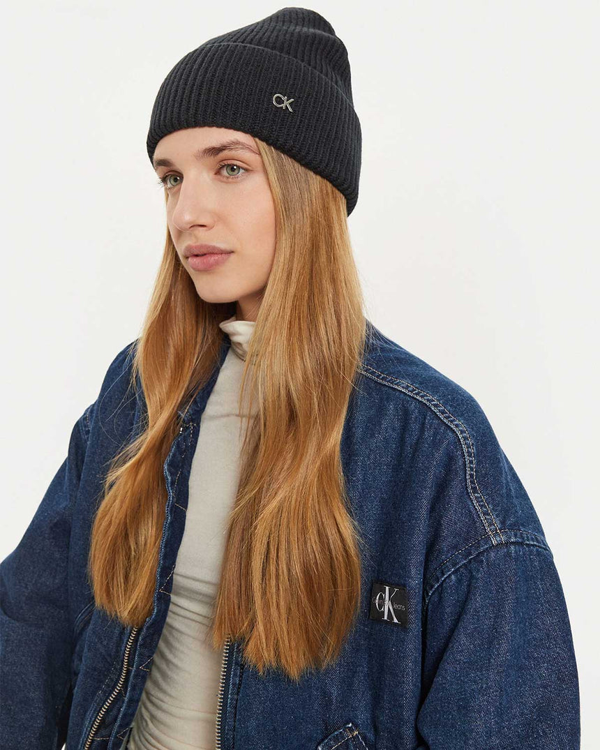 Calvin Klein Metal Chunky Rib Bere CK Black