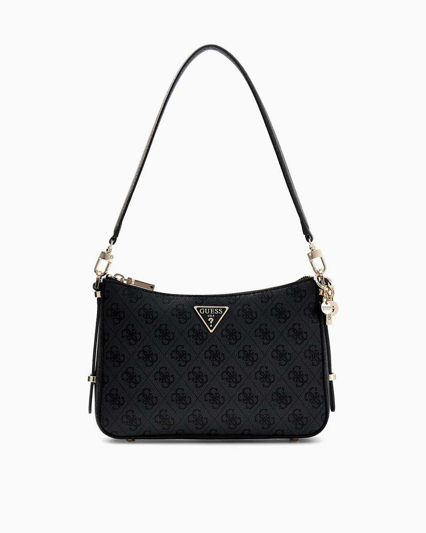 Guess Eco Erica Shoulder Bag Omuz Çantası Coal Logo