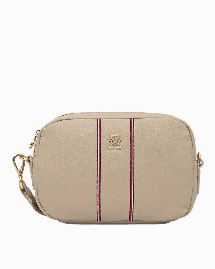 Tommy Hilfiger Popette Soft Kadın Kamera Çantası Sandalwood Corp