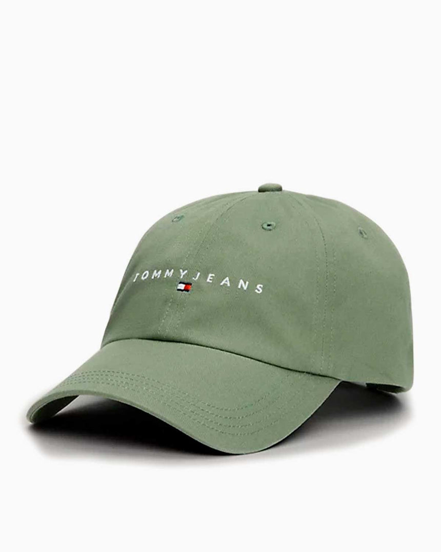 Tommy Hilfiger Linear Logo Şapka Washed Army