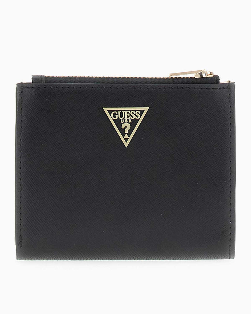 Guess Miriam Trifold Fermuarlı Cüzdan Black