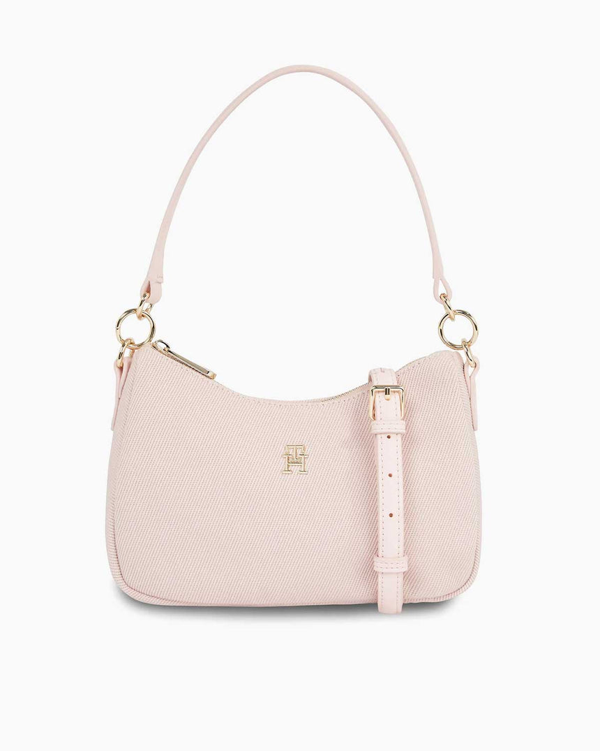 Tommy Hilfiger Poppy Canvas Shoulder Bag Pink