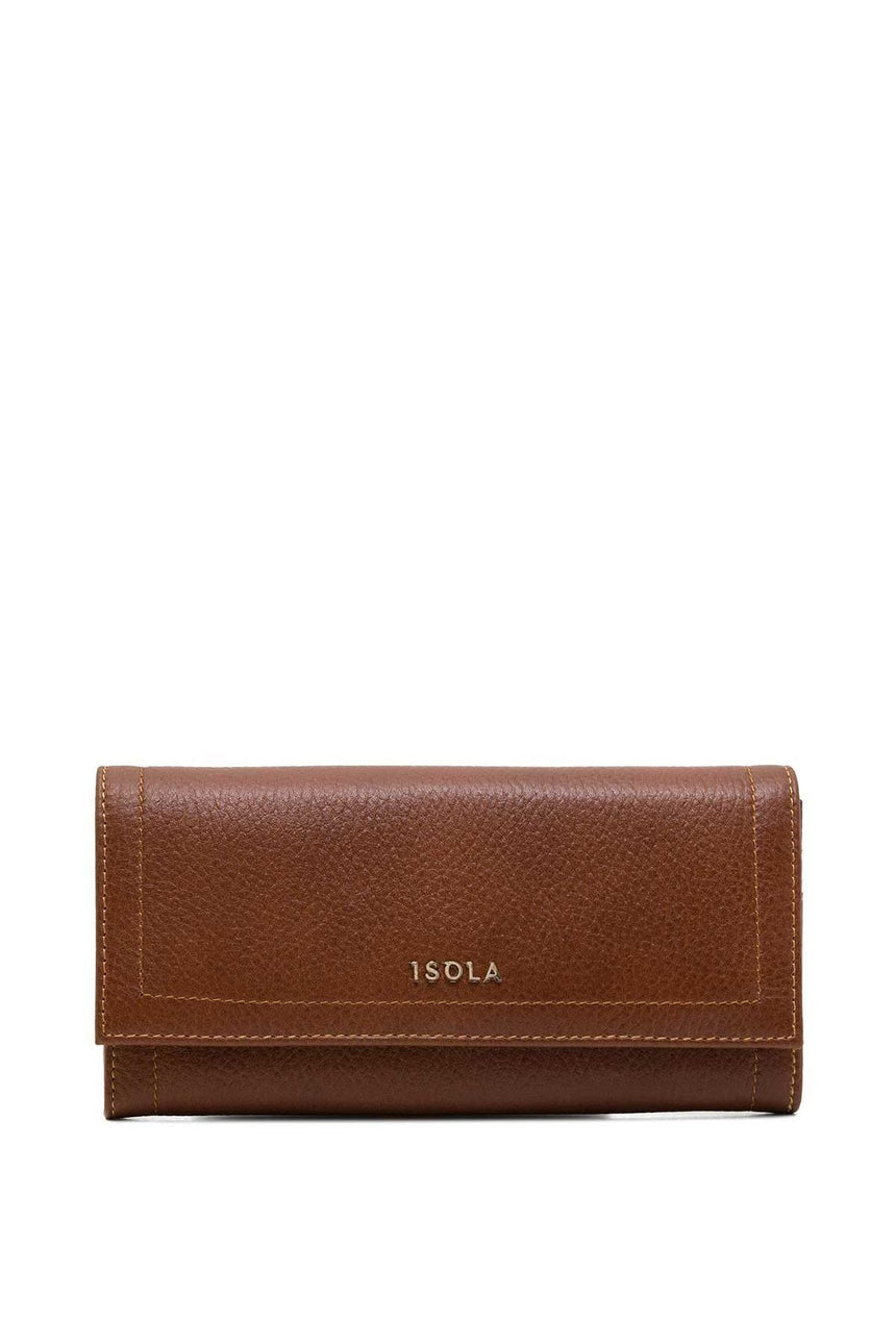 Isola Selly Kadın Hakiki Deri Cüzdan Taba