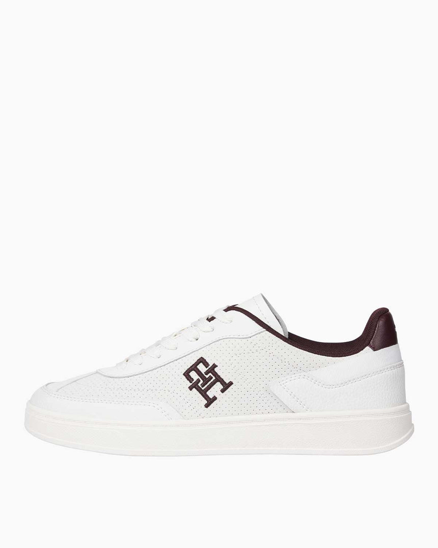 Tommy Hilfiger Heritage Logolu Sneaker White/Burgundy Velvet