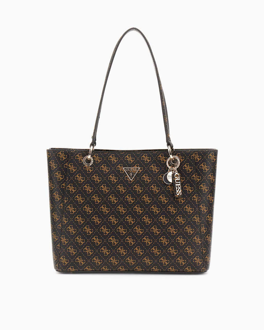 Guess Cruise Noelle II Tote Kadın El Çantası Brown Logo