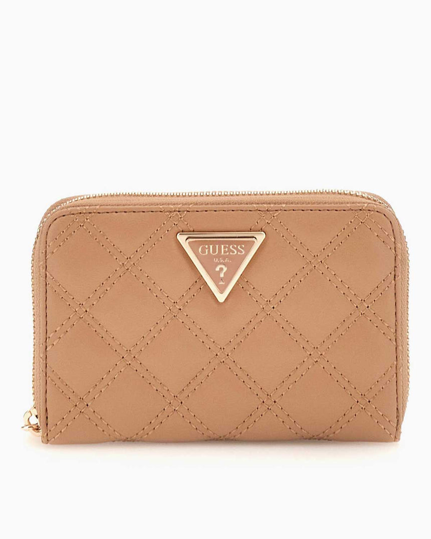 Guess Giully Medium Zip Around Cüzdan Beige