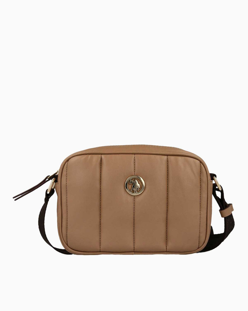 Us Polo Assn Çapraz Askılı Kadın Çantası Sütlü Kahve