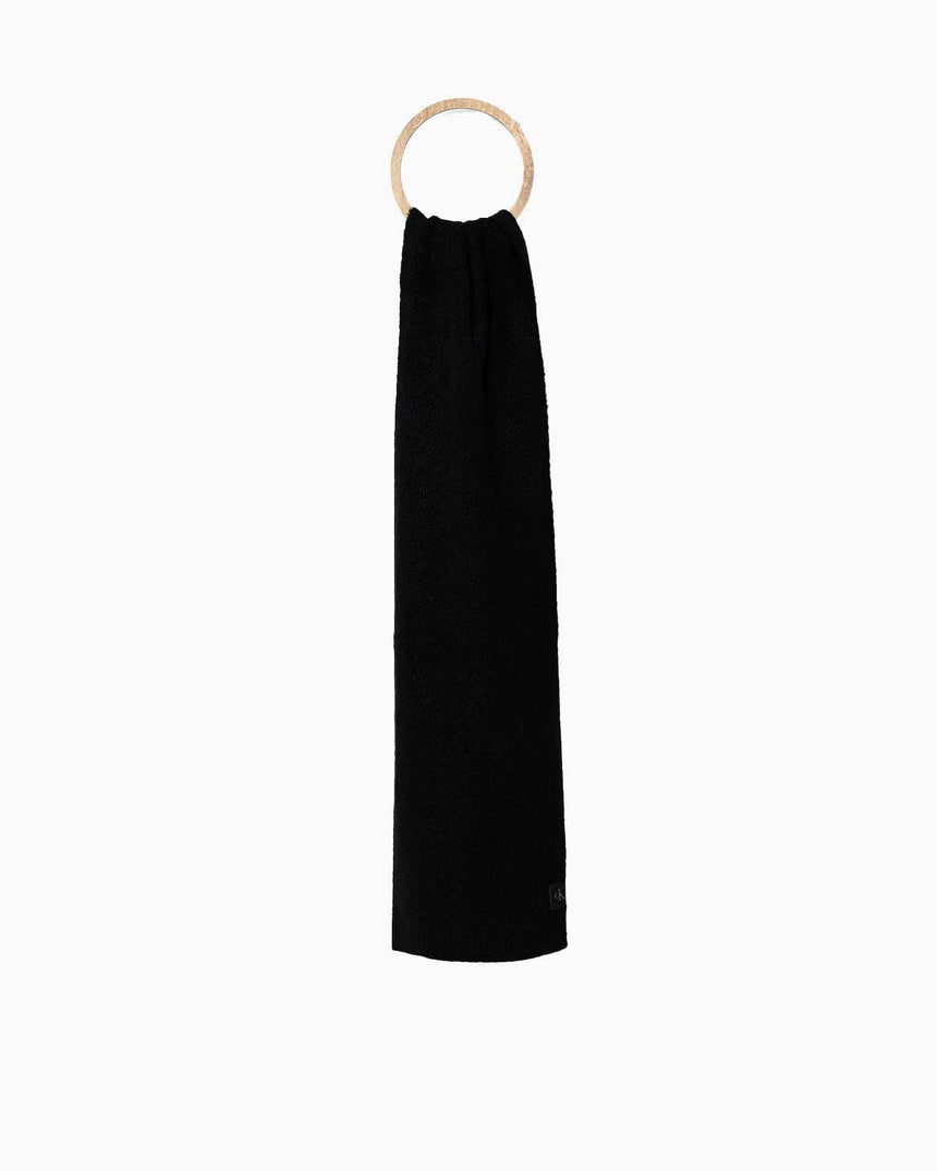 Calvin Klein Yama Logolu Erkek Atkı Black