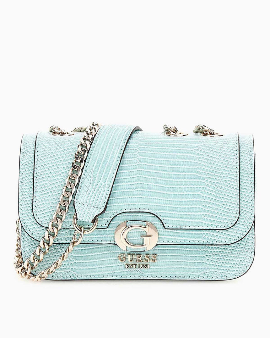 Guess Orlina Convertible Zincirli Çapraz Askılı Mini Çanta Aqua Marine