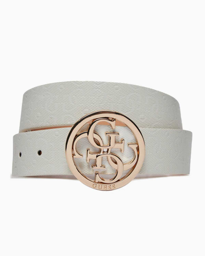 Guess Jania Adjustable Logolu Kemer White