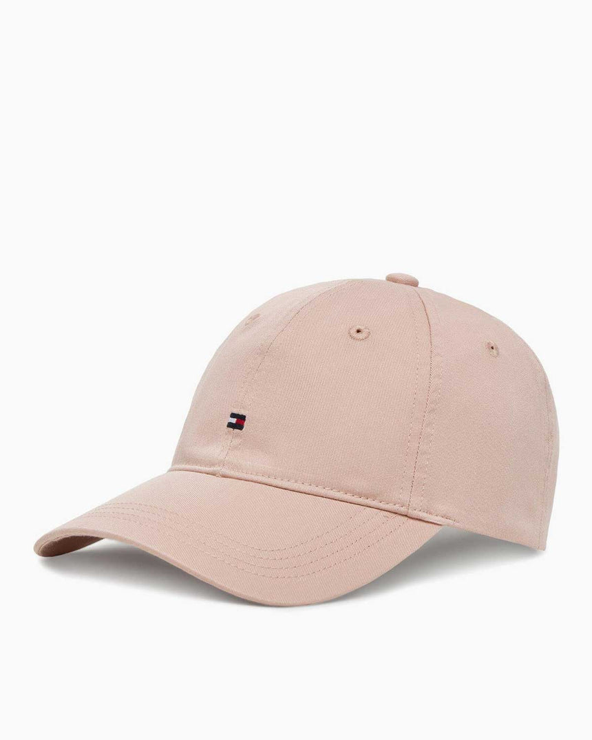 Tommy Hilfiger Essential Bayrak Logolu Kadın Yumuşak Şapka Foggy Pink