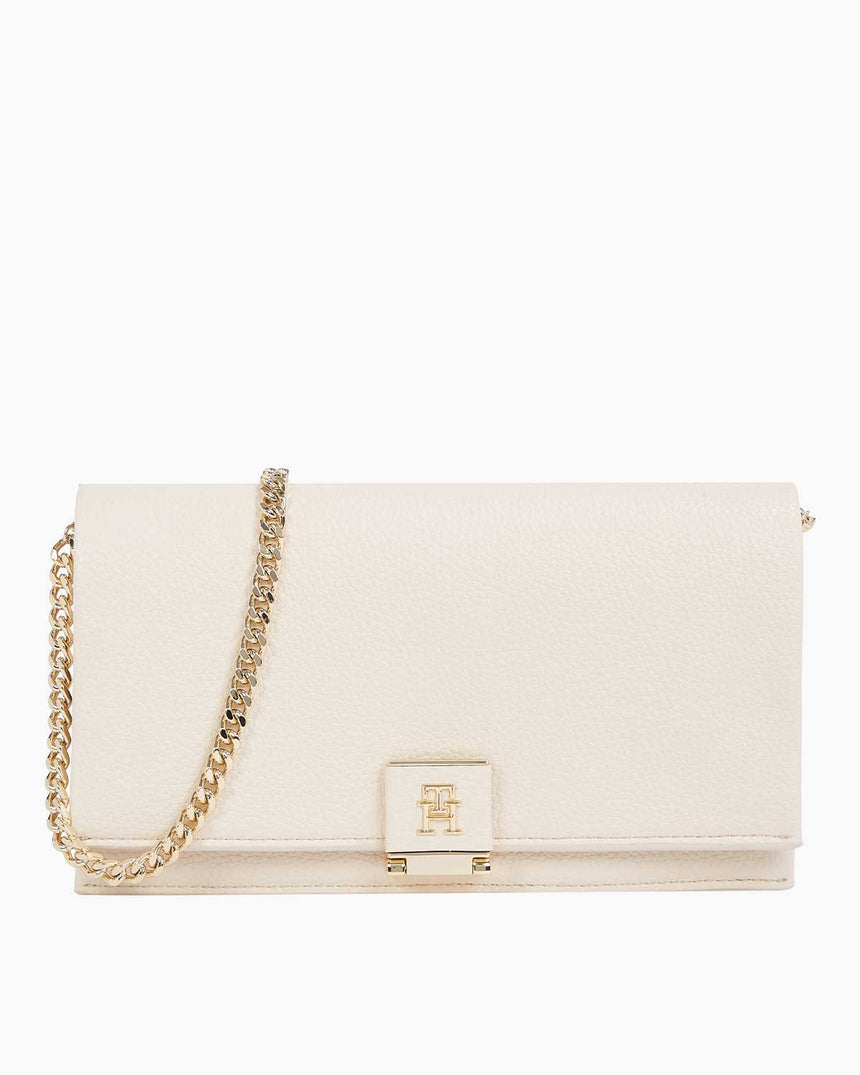 Tommy Hilfiger Heritage Flap Chain Çapraz Askılı Çanta Sugarcane