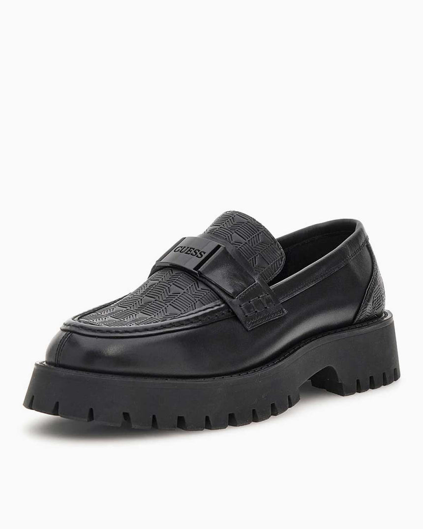 Guess Gorizia II Erkek Deri Karışımlı Makosen Black