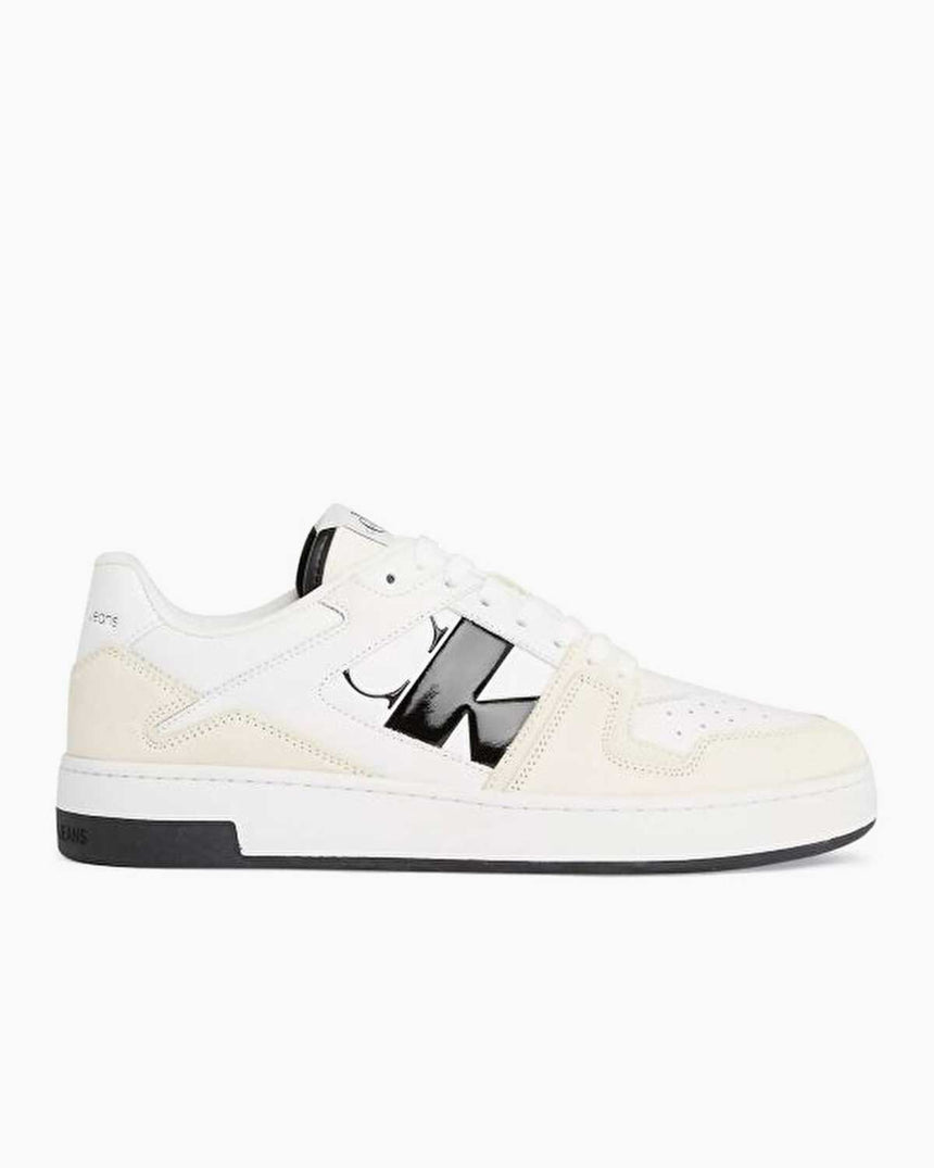 Calvin Klein Basket Cupsole Low Top Sneakers Bright White/Creamy White/Black