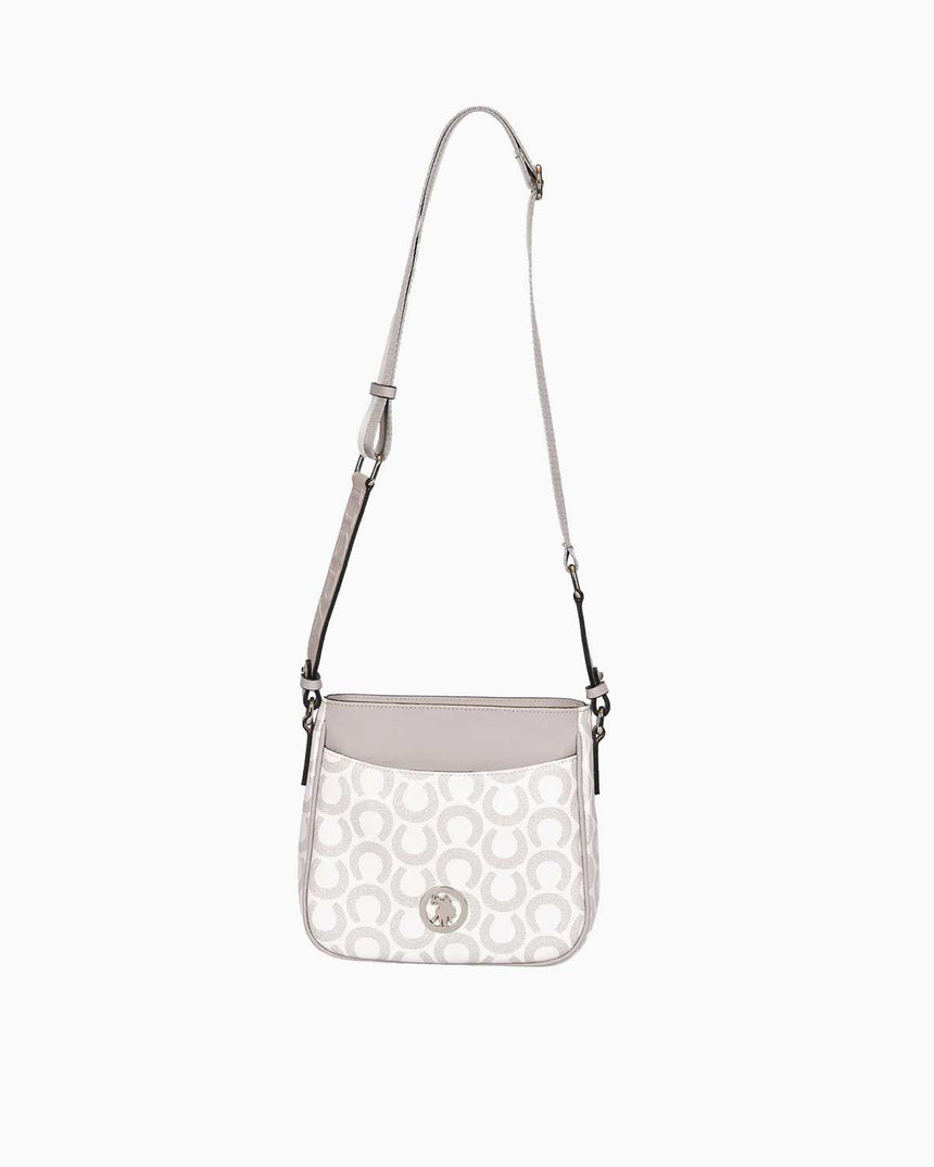 Us Polo Assn Çapraz Askılı Çanta Beyaz - Gri