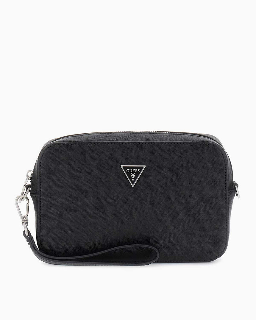 Guess Milano Logolu Mini Çapraz Askılı Çanta Black