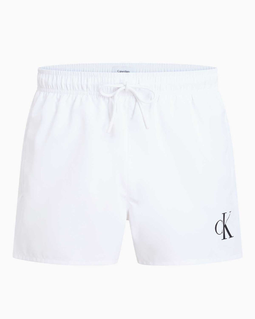 Calvin Klein Drawstring Logo Yazılı Deniz Şort Pvh Classic White