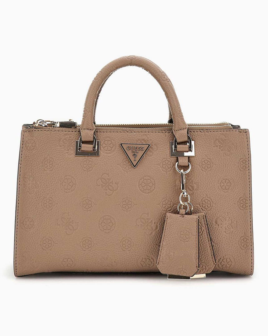 Guess Cresedia Status Logo El Çantası Dark Taupe