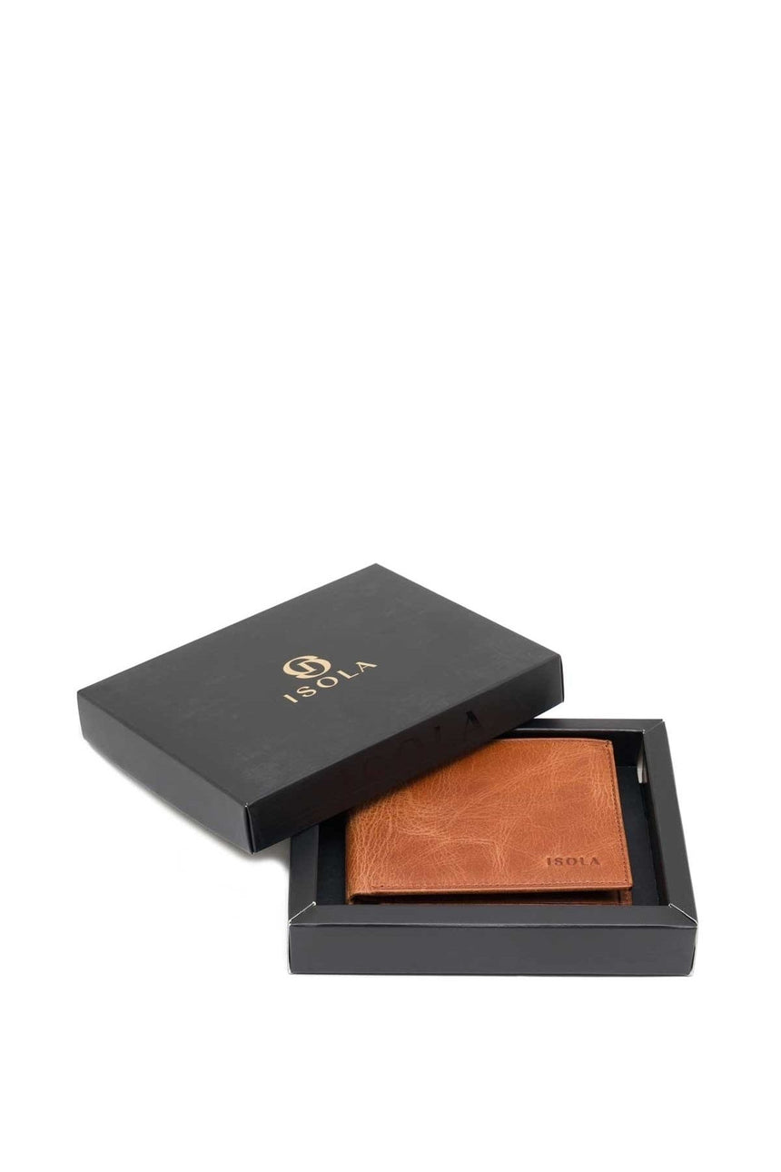 Isola Lionel Erkek Hakiki Deri Cüzdan Taba