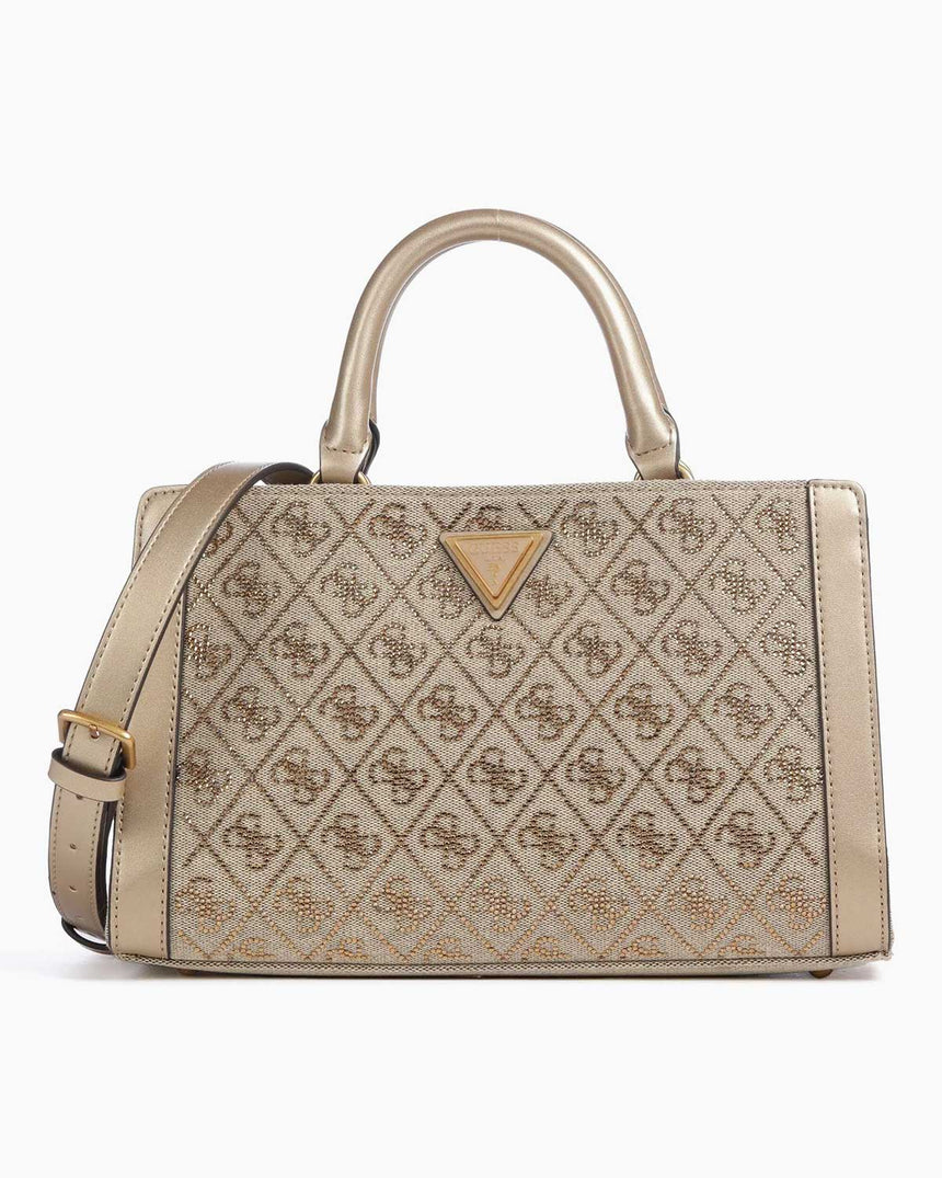 Guess Satchel Small El Çantası Latte Logo