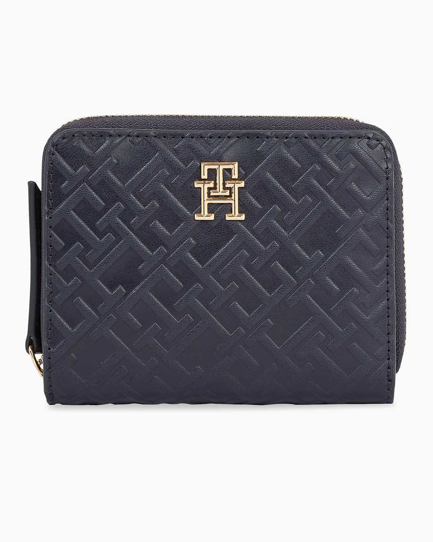 Tommy Hilfiger Refined Med Zip Around Wallet Cüzdan Space Blue