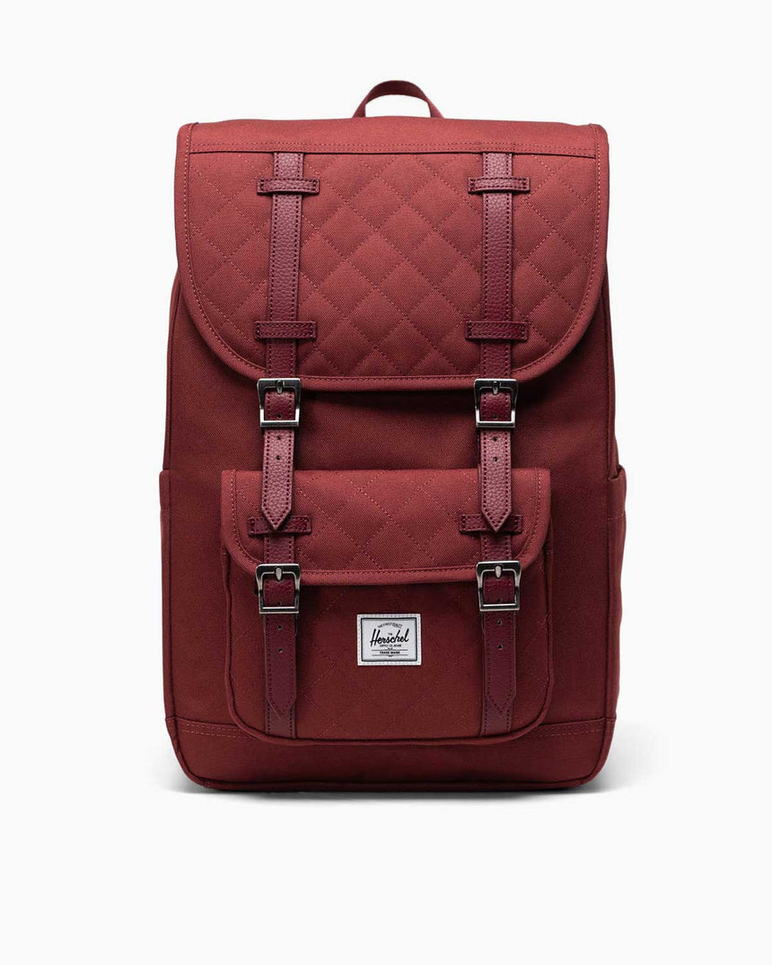 Herschel Little America Midi Backpack Sırt Çantası Oxblood Red Quilted