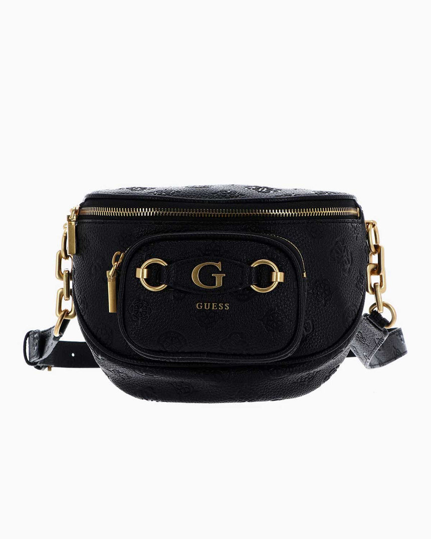 Guess Peony Kabartma Logolu Çapraz Askılı Çanta Black Logo
