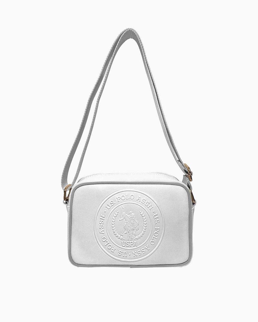 Us Polo Assn Logolu Çapraz Askılı Çanta Beyaz