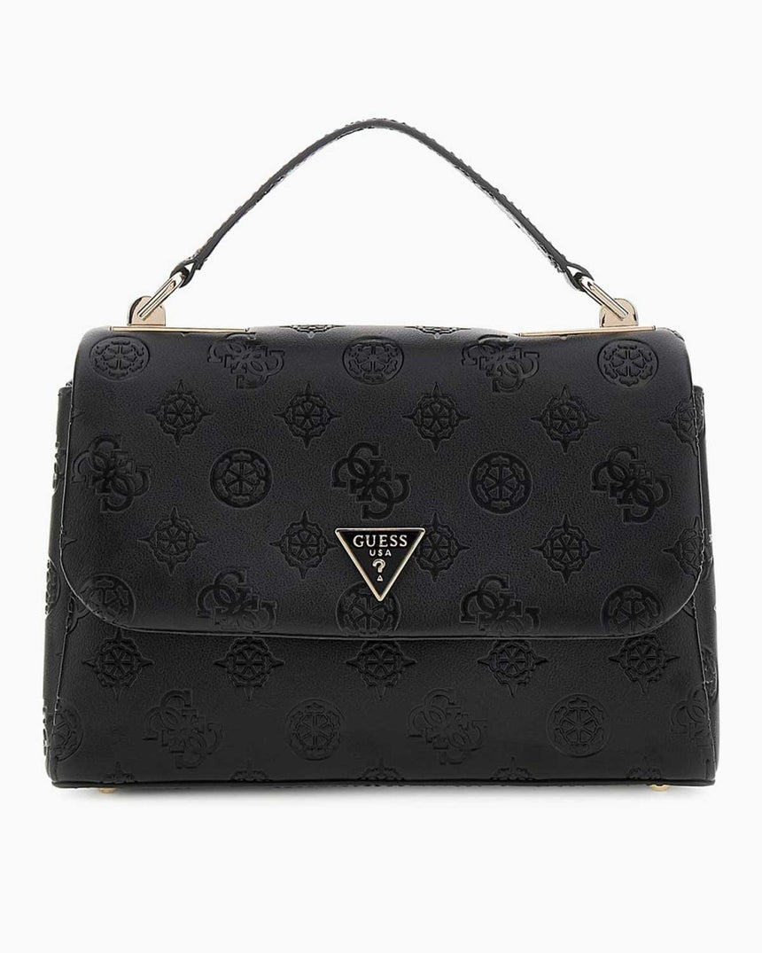 Guess Tisha Kadın Omuz Çantası Black Logo