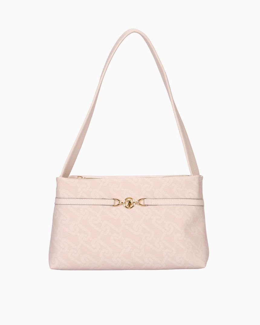 Us Polo Assn Desenli Omuz Çantası Ekru