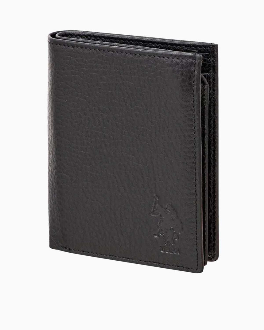 Us Polo Assn Dikey Erkek Cüzdanı Siyah