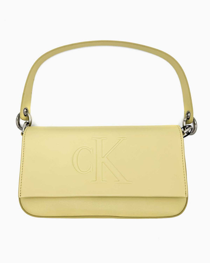 Calvin Klein Sculpted Flap Shoulder Bag Omuz Çantası Parsnip
