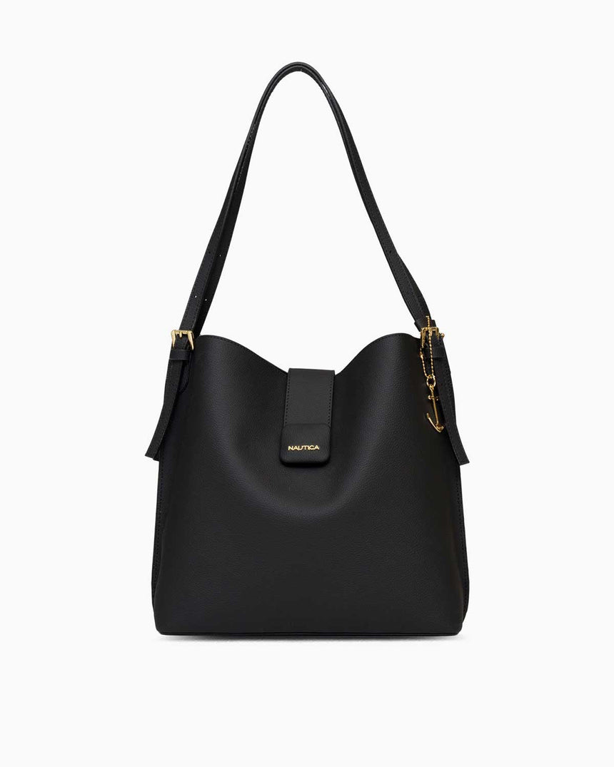 Nautica Ladies Logolu Omuz Çantası Siyah