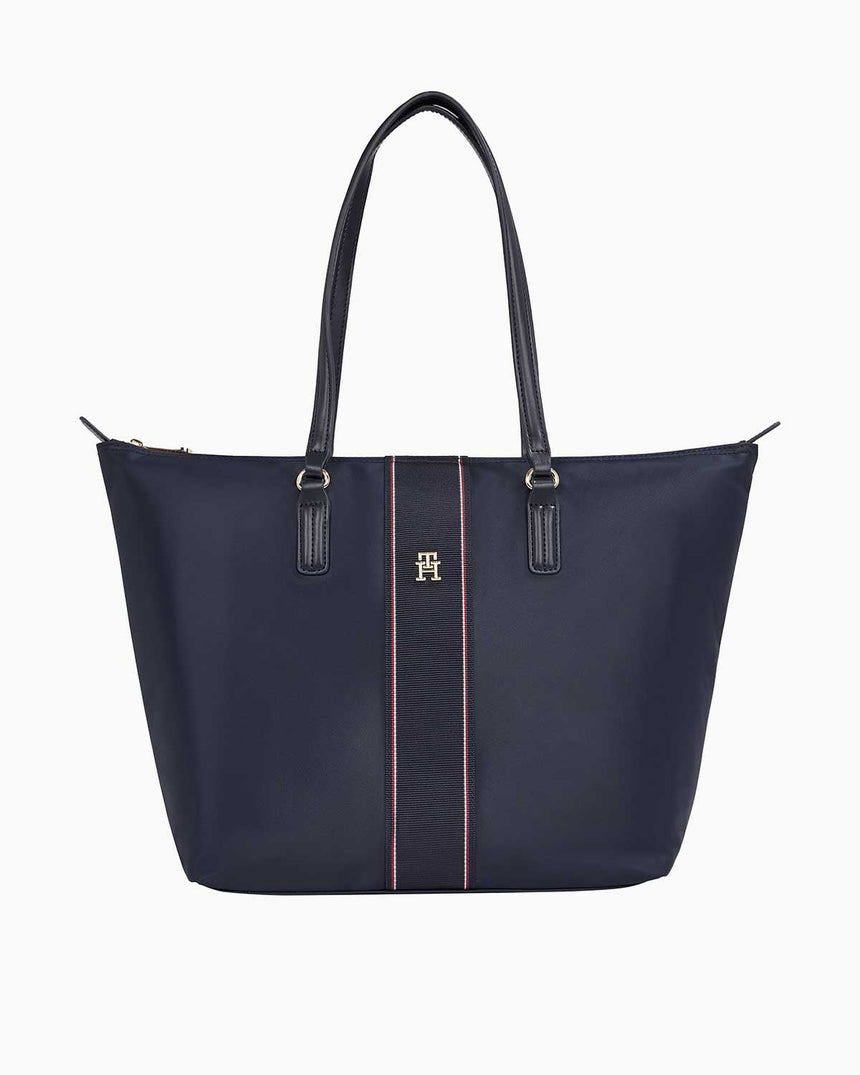 Tommy Hilfiger Poppy Tote Corp El Çantası Space Blue Corp