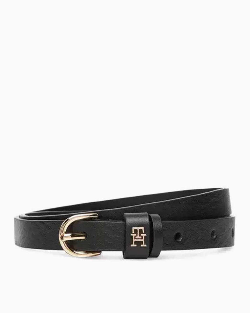 Tommy Hilfiger Essential Effortless 15mm Kadın Kemer Black