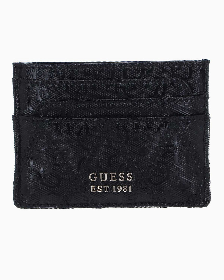 Guess Metal Logolu Kartlık Black