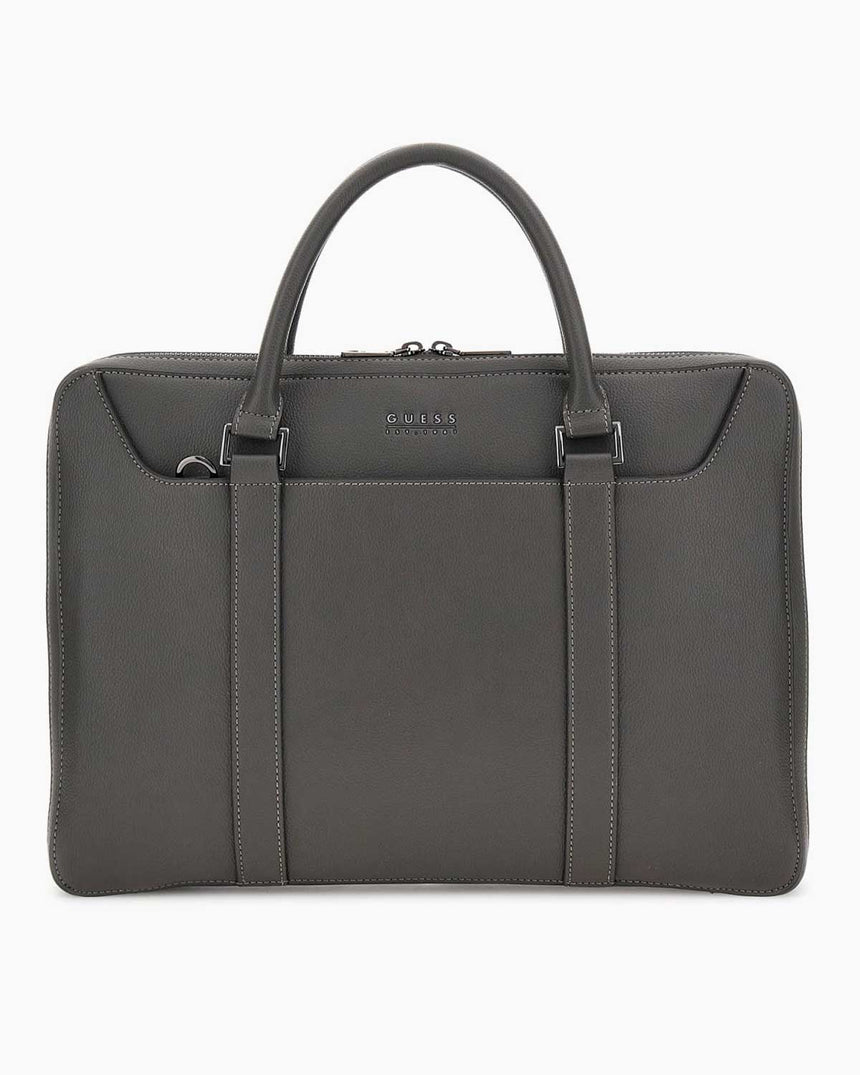 Guess Parma Document Evrak Çantası Dark Grey