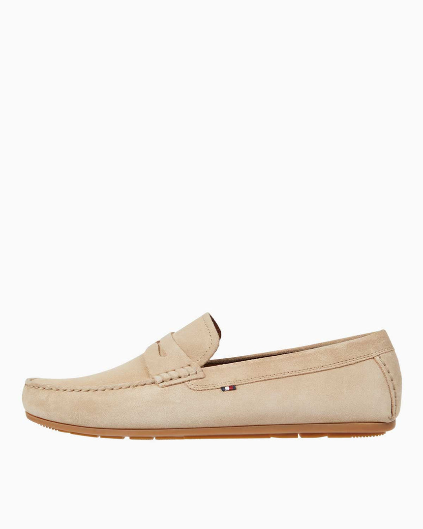 Tommy Hilfiger Casual Driver Süet Ayakkabı Beige / Brown