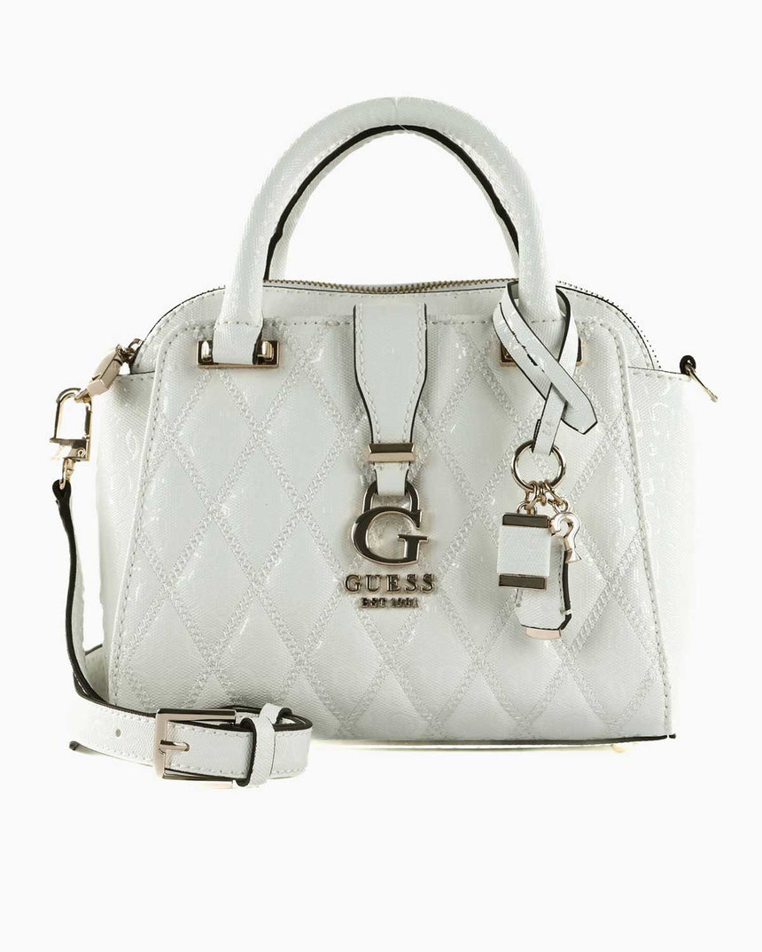 Guess Small Satchel Omuz Çantası White