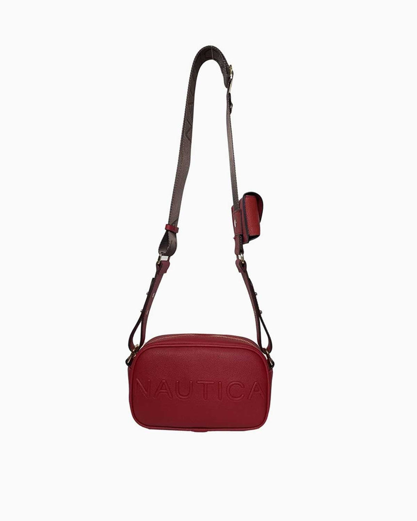 Nautica Mini Cüzdan Detaylı Çapraz Askılı Çanta Kırmızı