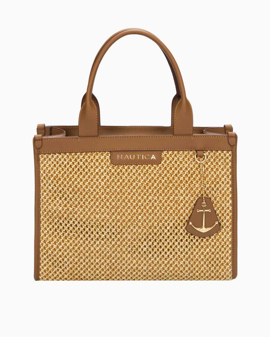 Nautica Hasır El Çantası Taba